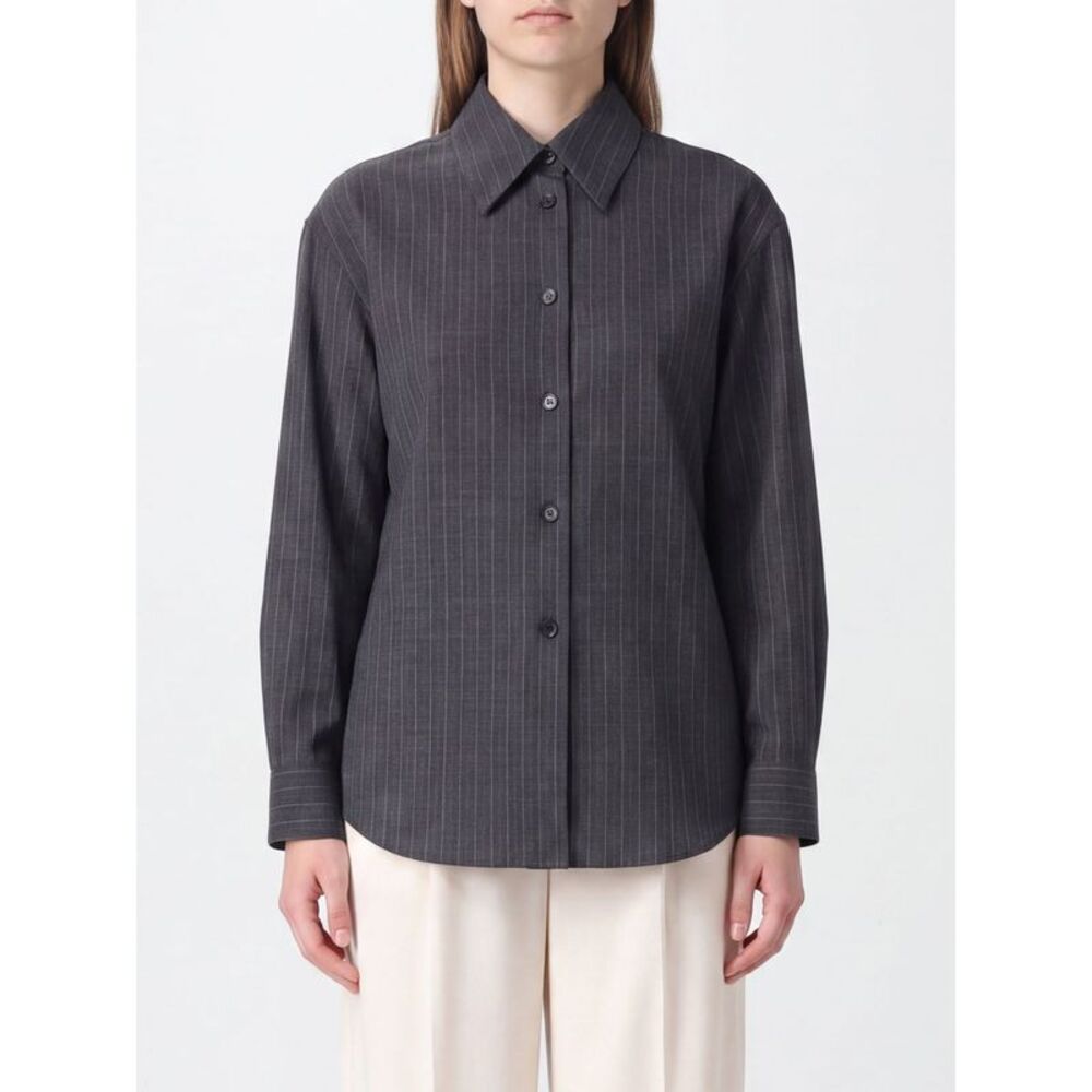 Jil Sander Women Striped Cotton Regular Fit Shirt Jil Sander With French Collar